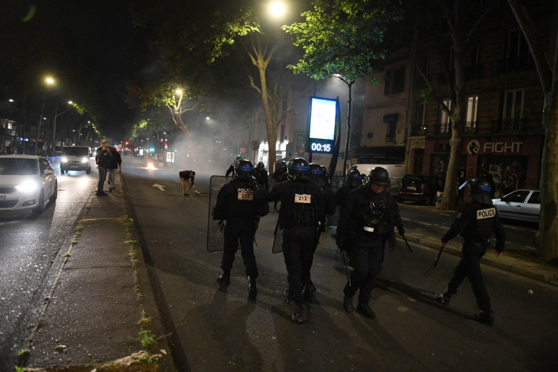 PSG Champions League Victory Riots - Paris