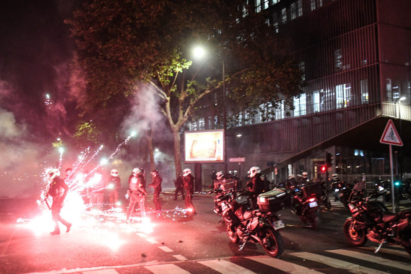 PSG Champions League Victory Riots - Paris