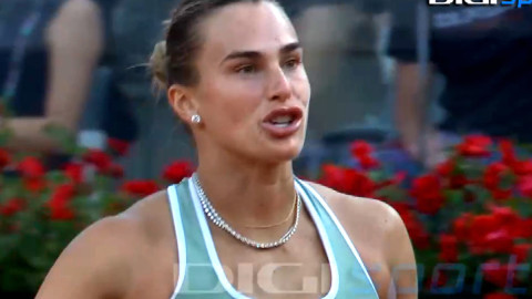 VIDEO Două cuvinte! Ce a spus Aryna Sabalenka la fileu, după ce Sorana Cîrstea a eliminat-o la Roma