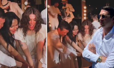 Cristi și Adelina Chivu l-au nășit la Mykonos pe milionarul român! Evenimentul a fost organizat în mare secret
