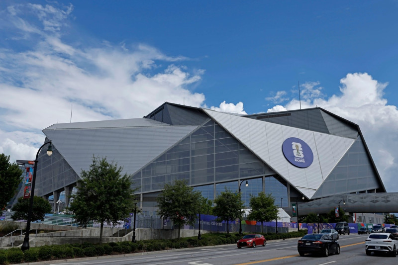 Atlanta, United States. 14th July, 2026. Atlanta, Georgia, United States 14th Jul, Atlanta Stadium one day ahead of the match between England and Argentina for the semifinal of the FIFA World Cup 2026 at Atlanta Stadium (Mercedes-Benz Stadium) in Atlanta,