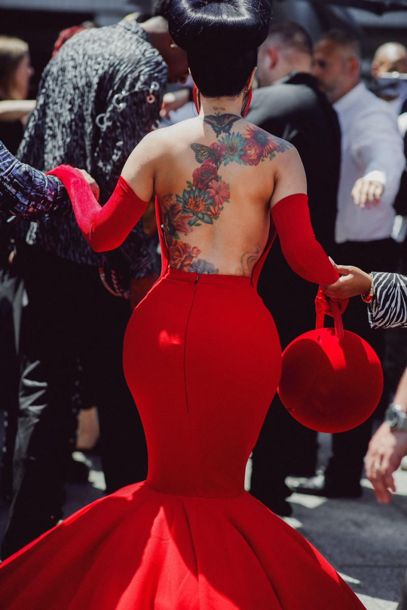 Street style, Cardi B arriving at Robert Wun Fall-Winter 2026-2027 Haute Couture show, held at Dome de Paris, Paris, France, on July 8th, 2026. Photo by Marie-Paola Bertrand-Hillion/ABACAPRESS.COM