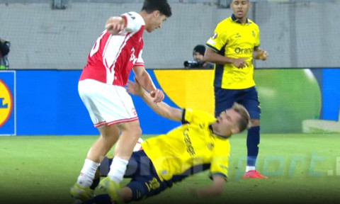 "Imagini groaznice": Darius Olaru, făcut knockout în UEFA Europa League! OUT în minutul 30