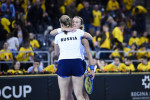 Anna Kalinskaya și Anna Blinkova, după victoria cu România din FED Cup / Foto: Sport Pictures