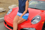 Maria Sharapova At Porsche Shooting In California