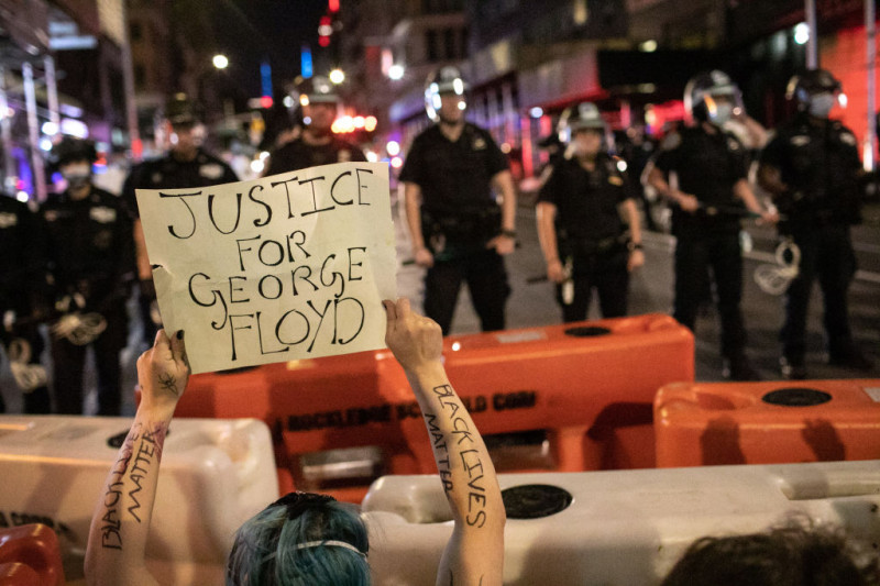 Protests Against Police Brutality Over Death Of George Floyd Continue In NYC