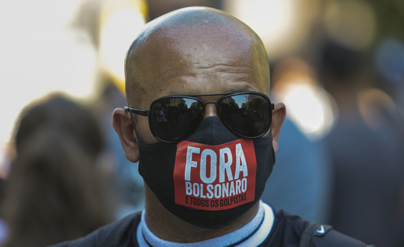 Organized Soccer Fans Protest Against President Bolsonaro and the Military Police Amidst the Coronavirus (COVID - 19) Pandemic