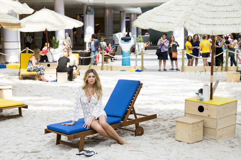 Abbey Clancy Launches The Scholl Pop Up Pedicure Beach