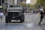 Protests In Santiago On The Second Anniversary of Piñera's Government