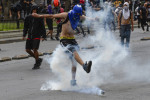 Protests In Santiago On The Second Anniversary of Piñera's Government