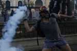 Protests In Santiago On The Second Anniversary of Piñera's Government