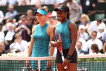 Simona Halep și Sloane Stephens, înaintea finalei Roland Garros din 2018 / Foto: Getty Images