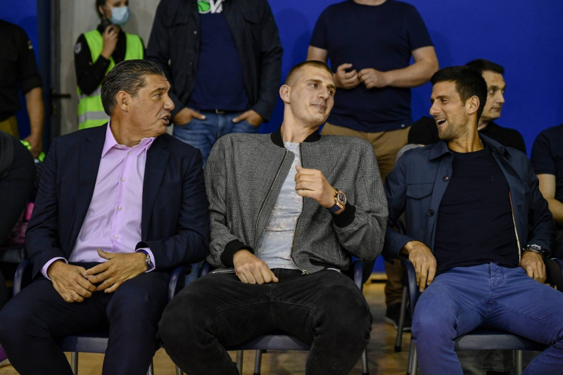 Serbia Celebs at farewell basketball match of former Mega Bemax coach Dejan Milojevic