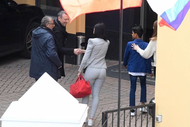 Cristiano Ronaldo's wife Georgina Rodriguez seen arriving in San Remo