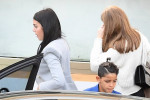 Georgina Rodriguez arrives in Sanremo with Cristiano Jr