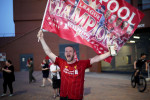 Fans Celebrate Liverpool FC Winning The Premier League Title