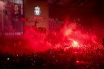 Fans Celebrate Liverpool FC Winning The Premier League Title