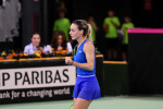 Ana Bogdan, în timpul meciului cu Ekaterina Alexandrova, din barajul de FED Cup / Foto: Sport Pictures