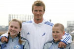 David Beckham Harry Kane and Katie Goodland