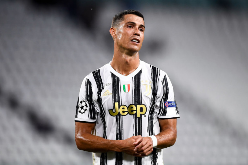 Cristiano Ronaldo of Juventus FC looks dejected during the