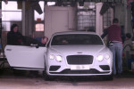 *EXCLUSIVE* A man makes a non-essential journey to Windsor hand car wash valeting centre to get his £200,000 Bentley gt coupe washed at a time when you should be staying indoors unless it is for an essential trip out!!!