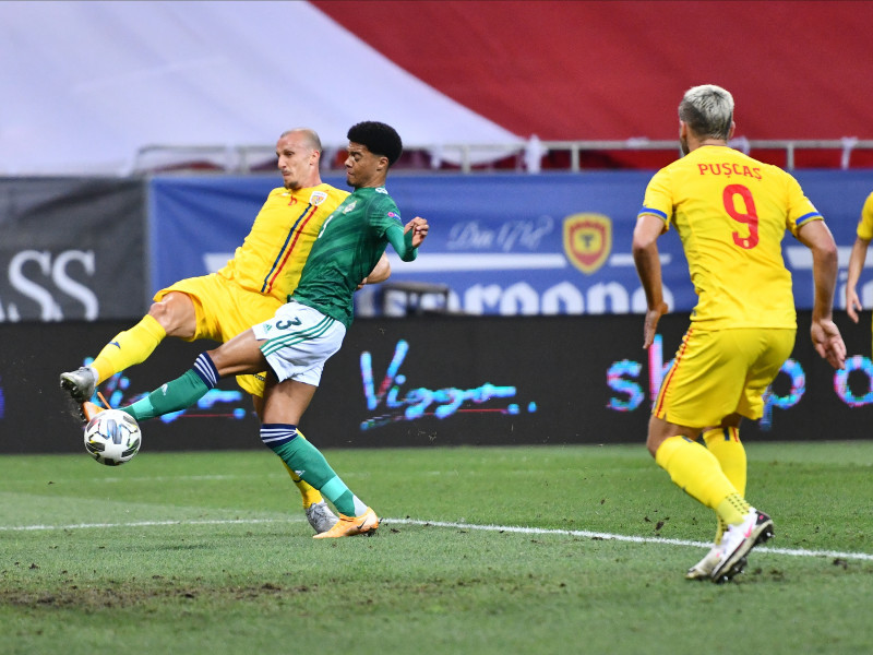 George Pușcaș, marcatorul golului României în partida cu Irlanda de Nord / Foto: Sport Pictures