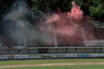 Stadionul din Reșița, în startul meciului cu Petrolul / Foto: Captură Digi Sport