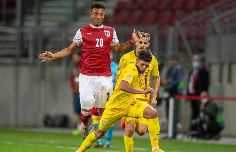 Florinel Coman, în meciul cu Austria / Foto: Sport Pictures