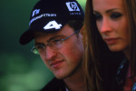 Ralf Schumacher of Germany and the BMW Williams Team relaxes with his Wife Cora