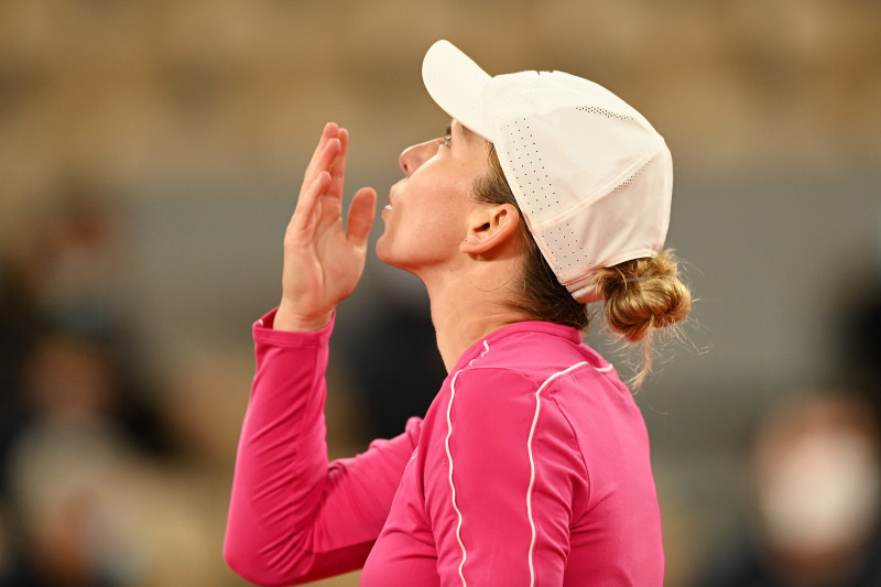 Simona Halep, după victoria cu Sara Sorribes Tormo de la Roland Garros / Foto: Getty Images