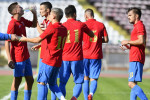 Fotbaliștii de la CSA Steaua, într-un meci cu Dinamo 2 / Foto: Sport Pictures