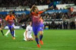 Aleix Garcia, după un gol marcat pentru Manchester City într-un meci cu Swansea / Foto: Getty Images