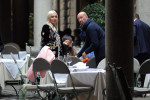 Milan, Walter Zenga and wife Raluca at Walter Zenga's restaurant, former Inter and National goalkeeper, now coach waiting for accommodation after training in the UAE where he lives with the whole family, comes to the center for a short break. Here he is s