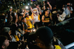 Fans Celebrate In Los Angeles After Lakers Wins NBA Finals