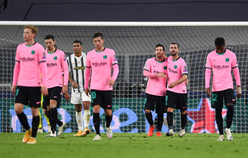 Fotbaliștii Barcelonei, în meciul cu Juventus / Foto: Getty Images