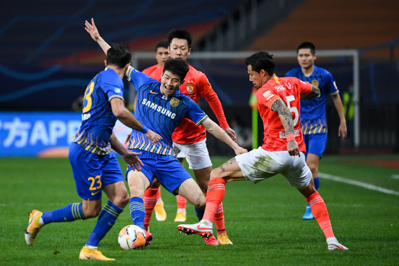 (SP)CHINA SUZHOU FOOTBALL CSL GUANGZHOU VS JIANGSU(CN)