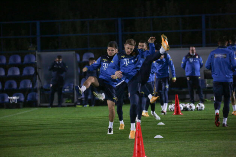 Antrenament echipa natională a României înaintea meciului cu Norvegia. Dan Nistor