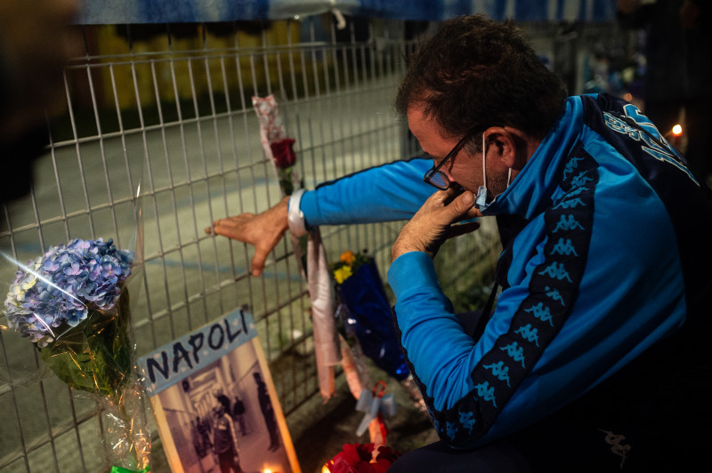 Diego Armando Maradona Death Mourning In Naples