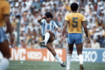 Fussball : WM 1982 in Spanien , BRA - ARG 3:1