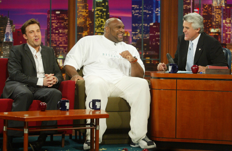 Ben Affleck, Bob Sapp and Jay Leno