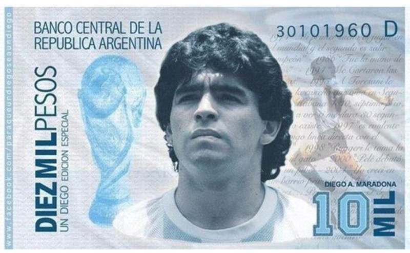 maradona bancnota