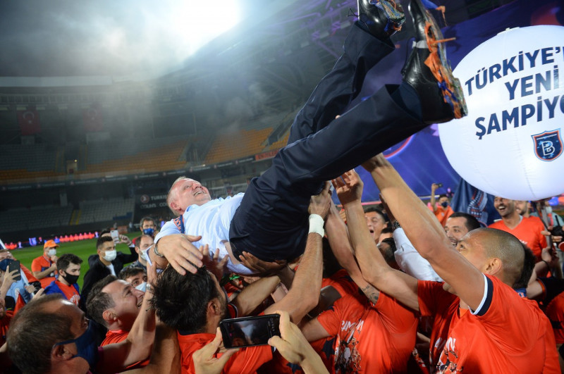 Basaksehir FK earns their first 2019-2020 Turkish Süper Lig title and becomes the 6th champions in the league history , Istanbul , Turkey on July 19 , 2020.