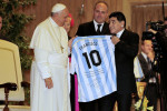 Rome Pope Francis and the Match for Peace - Players Meeting at Vatican City