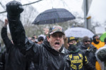 Pro-Trump Protesters Gather At Oregon State Capitol On Day Of Electoral College Ratification