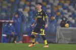 Dennis Man, în meciul cu Napoli, care a consemnat debutul său la Parma / Foto: Profimedia