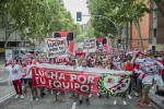 Spain: Rayo Vallecano fans stage protest