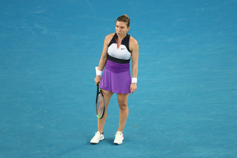 Simona Halep, în meciul cu Ajla Tomljanovic de la Australian Open / Foto: Getty Images