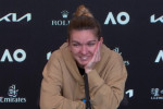 Simona Halep, la conferința de presă susținută după meciul cu Serena Williams / Foto: Captură Youtube@australianopentv