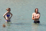 *EXCLUSIVE* Greek Tennis player Stefanos Tsitsipas enjoys his summer vacation on the beach with friends and a special girlfriend.