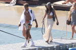 *PREMIUM-EXCLUSIVE* MUST CALL FOR PRICING BEFORE USAGE - Tottenham's England International Footballer Dele Alli and girlfriend Ruby Mae soak up the Greek sunshine and head out to sea on a luxury yacht with Kyle Walker Peters on holiday in Mykonos.*PICTUR